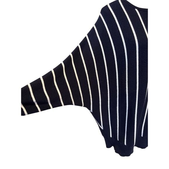 Philosophy Women's 2XL Navy & Cream Striped Dolman Sleeve Sweater - Picture 4 of 9